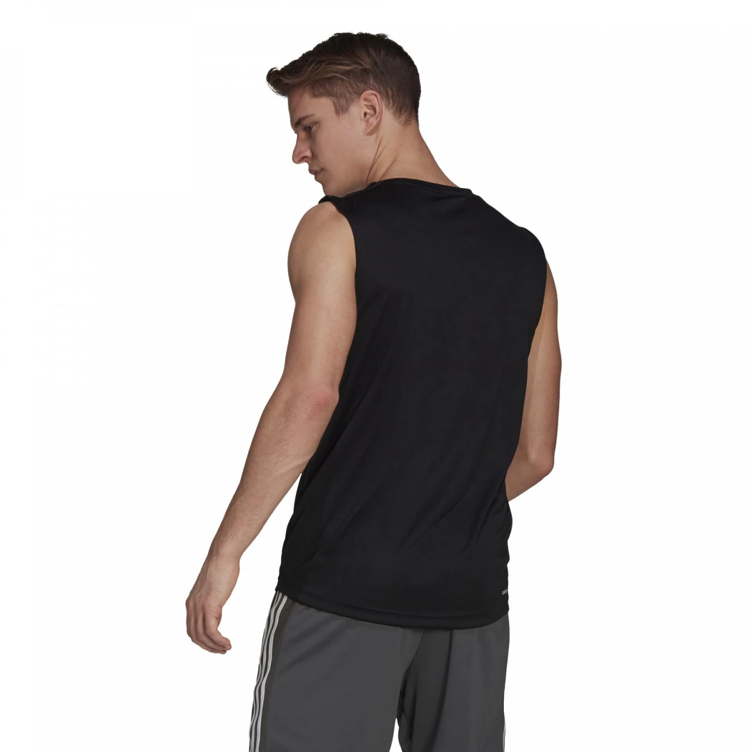 Débardeur Adidas Aeroready Designed To Move Sport 3-Bandes – Image 9